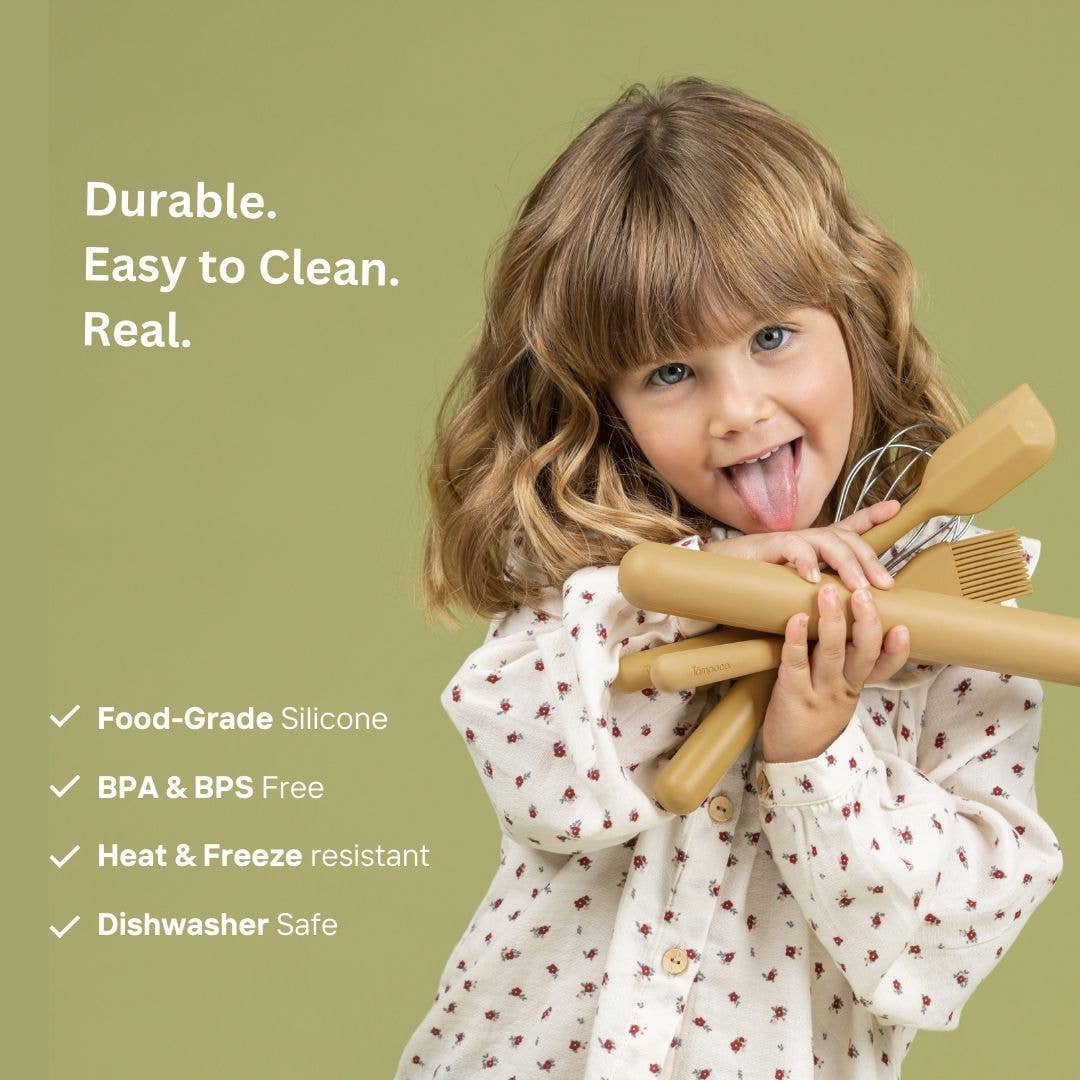 Montessori Kids' Baking Tools - The Mustard Baking Set