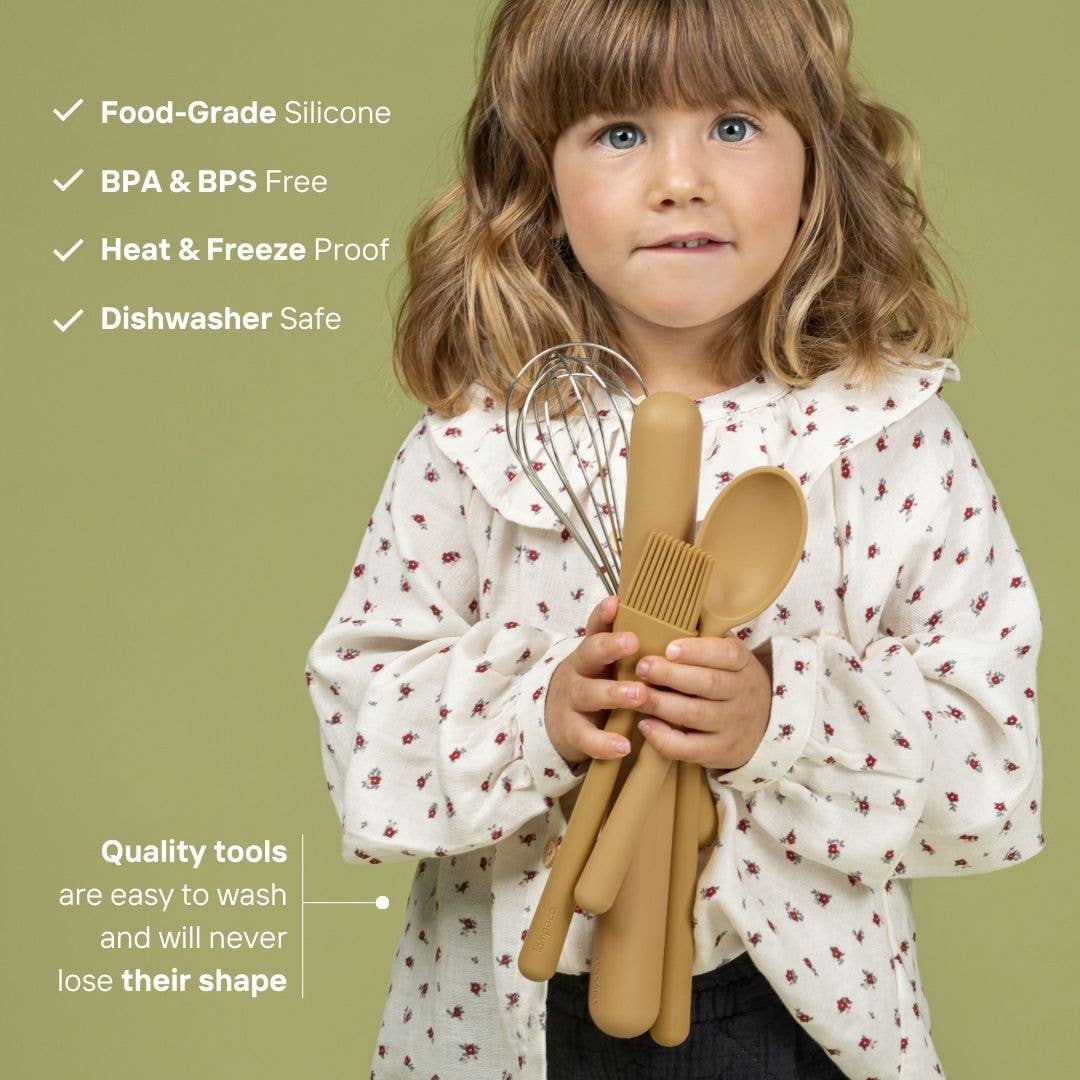 Montessori Kids' Baking Tools - The Mustard Baking Set
