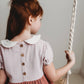 Colorblock Collar Dress- Soft Rose