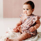 Flutter Sleeve Short Romper- Spring Garden- Lilac