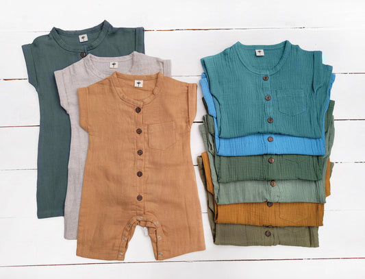 Button Front Jumpsuit