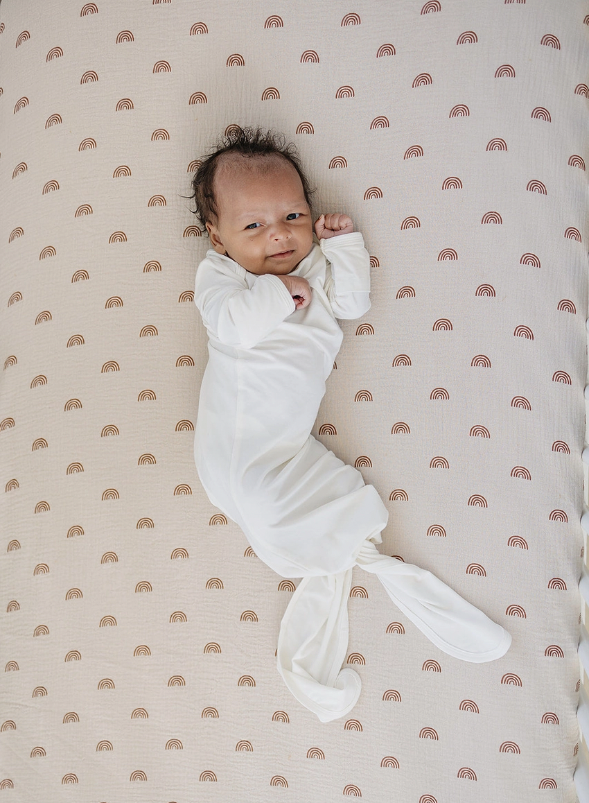 Bamboo Knotted Gown: 0-3 Months