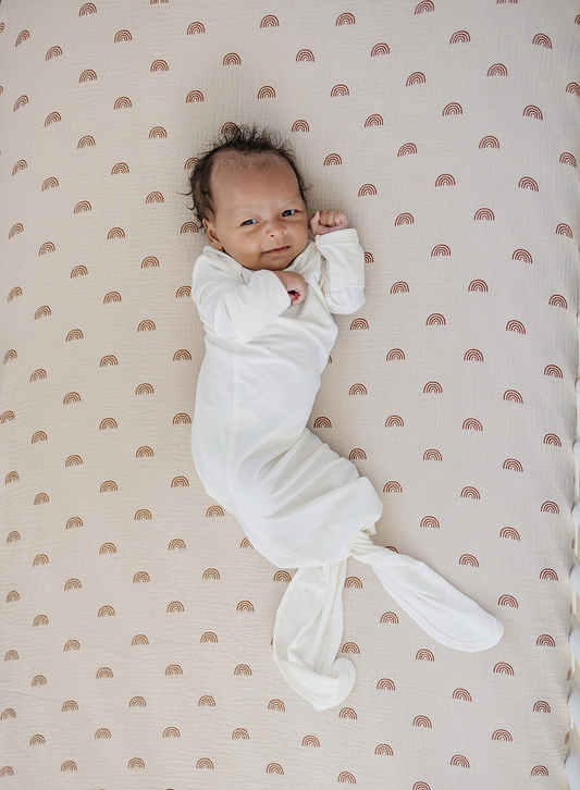 Bamboo Knotted Gown: 0-3 Months