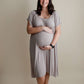 Harbor Mist Maternity Mommy Labor and Delivery/ Nursing Gown