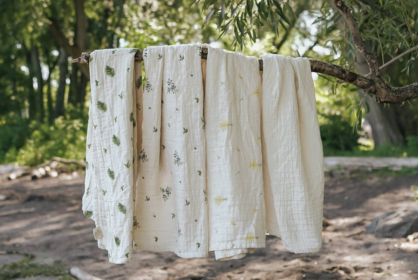 Organic Cotton Muslin Swaddle Blanket, 2 pack