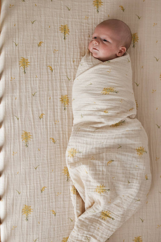 Organic Cotton Muslin Swaddle Blanket, 2 pack